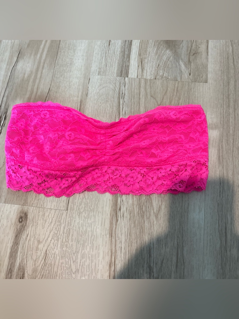 Forever 21 Neon Pink Lace Bandeau